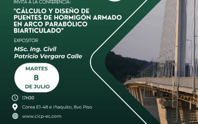 Conferencia «Cálculo y diseño de puentes de hormigón armado en arco parabólico biarticulado»