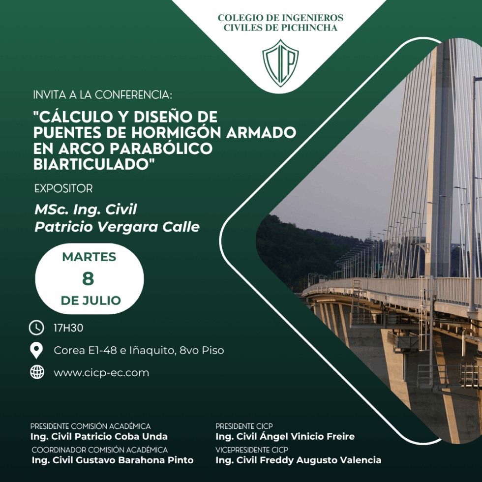 Conferencia «Cálculo y diseño de puentes de hormigón armado en arco ...