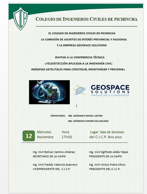 Teledetección aplicada a la ingeniería Civil